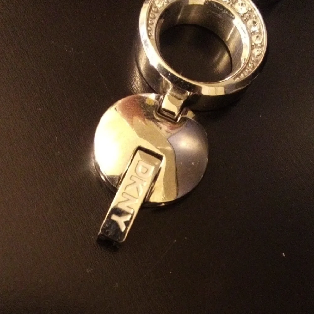 DKNY Silver Crystal Circle Link Bracelet Watch